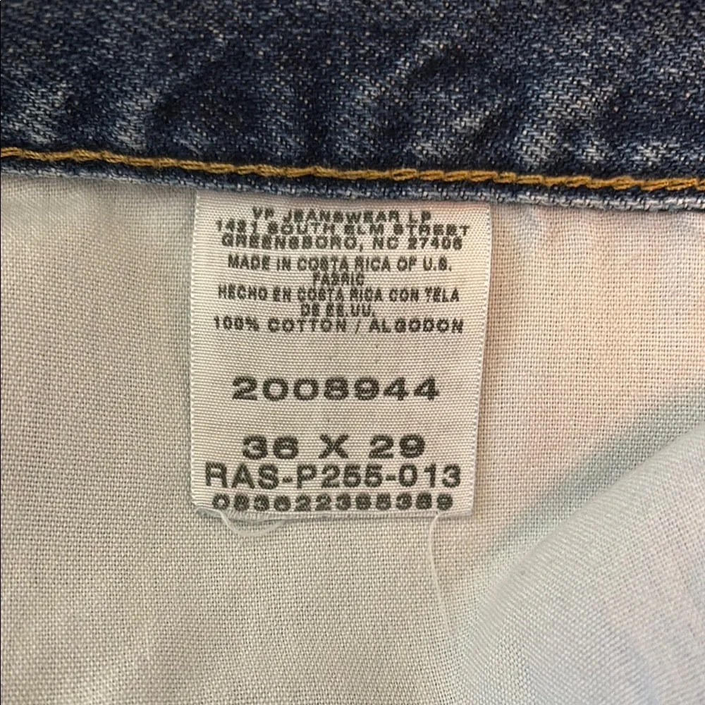 Lee Men’s Regular Fir Classic Blue Denim Jeans size 36x29
